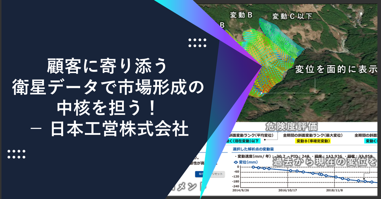顧客に寄り添う衛星データで市場形成の中核を担う！－ 日本工営株式会社