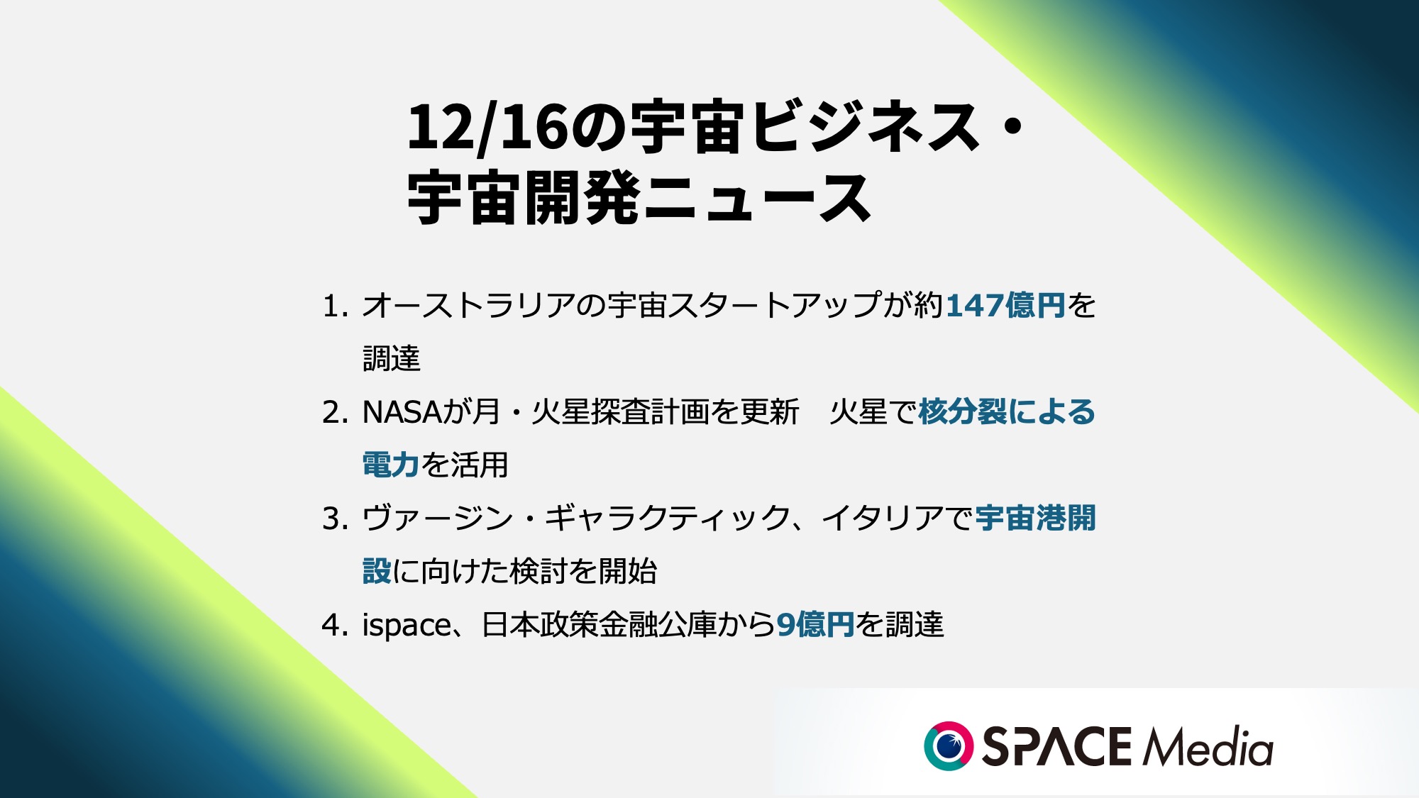 12/16宇宙ニュース・オーストラリアの宇宙スタートアップFleet Space、約147億円を調達 ほか3件