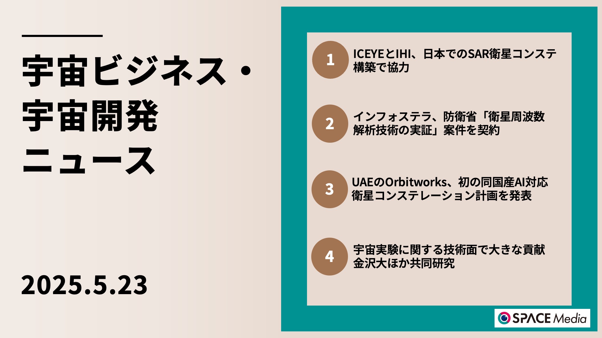 5/23宇宙ニュース・フィンランドのICEYEとIHI、日本でのSAR衛星コンステ構築で協力 ほか3件